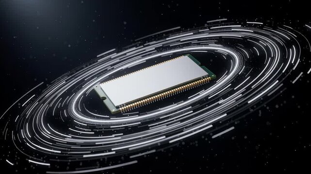 Visual presentation of breakthrough electronic engineering and edge computing