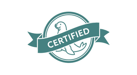 Certified Green Badge or Label Icon.