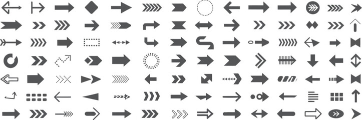 Various Arrow Icons and Symbols Collection
