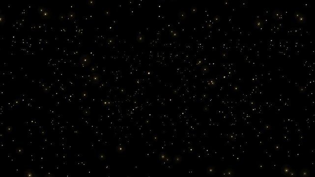 きらきら輝く小さなたくさんの星の粒子 Twinkling Shining Star Particles Many Tiny Stars Yellow