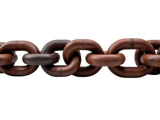 Obraz premium A close-up shot of a chain resting on a white surface