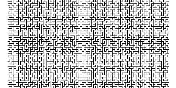 Interlocking Square Labyrinth Pattern