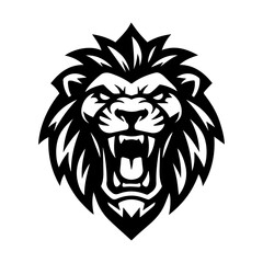 Obraz premium Roaring Lion Mascot Illustration