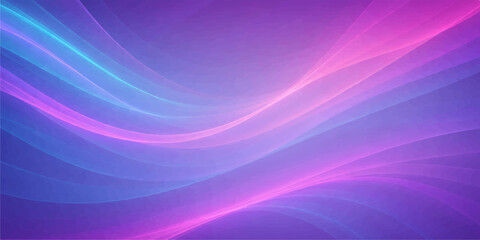 Obraz premium Abstract purple background featuring a smooth pink wave design with bright flowing lines and blue light motion texture for a modern vector art wallpaper