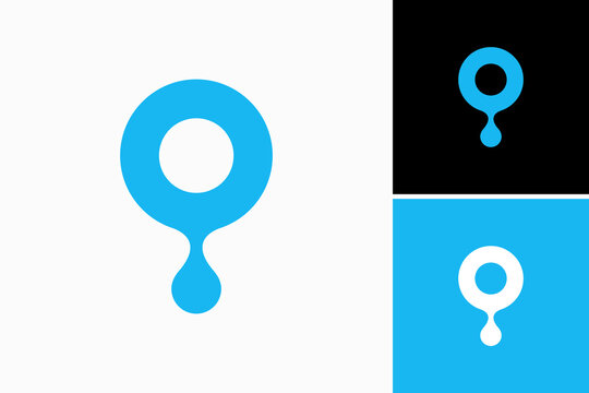 Letter O Drop Vector Logo Premium 