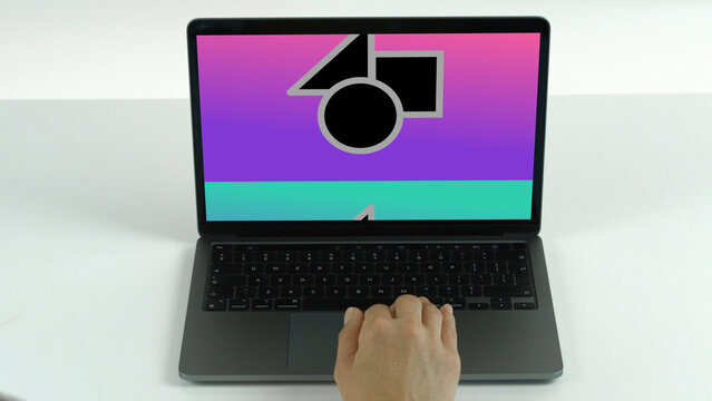 Laptop 41 Scroll Down Single &ndash; Modern Notebook Screen Presentation, Animated Desktop Display, Website and App UI UX Interface Showcase, Professional Digital Device Template