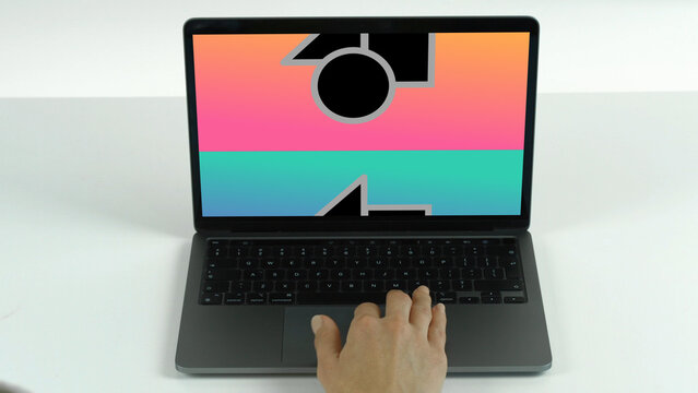 Laptop 42 Scroll Up Single &ndash; Modern Notebook Screen Presentation, Animated Desktop Display, Website and App UI UX Interface Showcase, Professional Digital Device Template