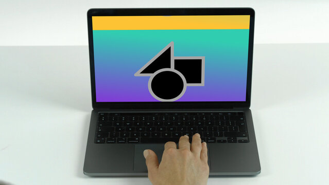 Laptop 44 Scroll Up Double &ndash; Modern Notebook Screen Presentation, Animated Desktop Display, Website and App UI UX Interface Showcase, Professional Digital Device Template
