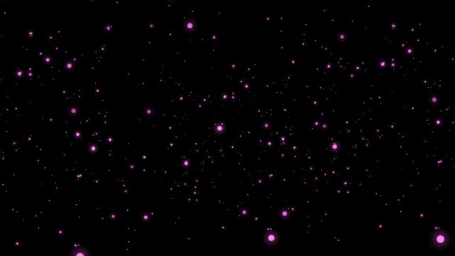 きらきら瞬く星の光の粒子エフェクト Twinkling, Sparkling Star Light Particle Effects Pink
