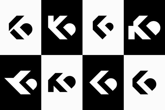 Collections of Initials KD Vector Logo Premium