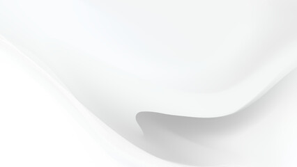 Obraz premium Minimalist Gray and White Abstract Wave