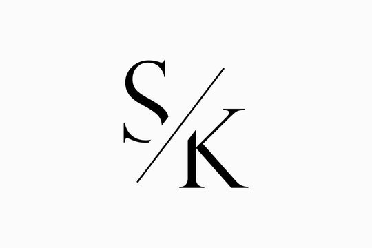 Letter SK Vector Logo Premium