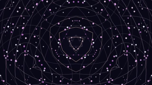 A magical winter night sky illustration featuring bright water drops on a black background creates a starry universe wallpaper with a dark blue constellation pattern for holiday art design