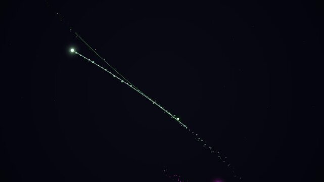 A sharp vector illustration featuring a metal needle pattern against abstract stars and stripes on a black steel design background with light effects