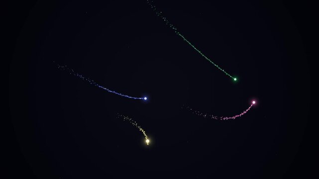 Abstract background with glowing stars and nature design featuring a vector mosquito illustration with a needle and thread art style