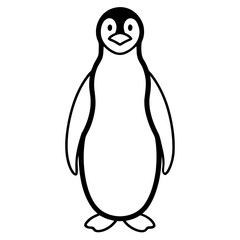penguin cartoon isolated on white