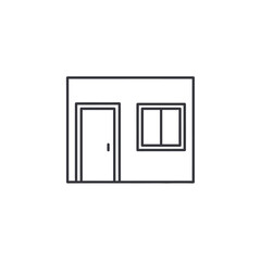 Minimalist Door and Window Illustration for Modern Building Design