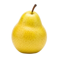 Yellow Pear Isolated Black Background