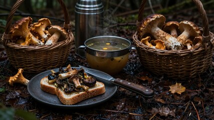 Mushroom Forager&acirc;&euro;&trade;s Lunch