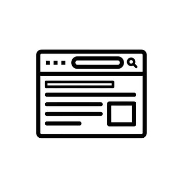 Modern Web Browser Interface with Search Bar for Digital Interaction