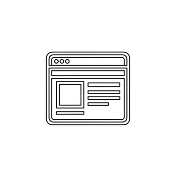 Modern Web Browser Window Interface with Empty Content