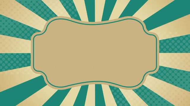 Retro vintage 70s background animation with warm colors and classic geometric patterns