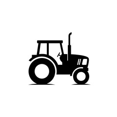 Obraz premium Tractor Icon - Simple and Bold Farm Equipment Design