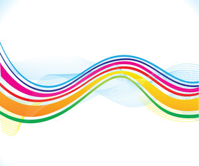 artistic creative colorful wave background.eps