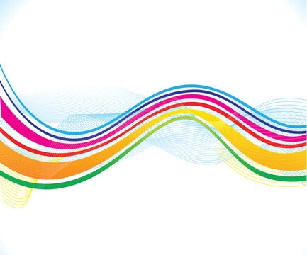 artistic creative colorful wave background.eps