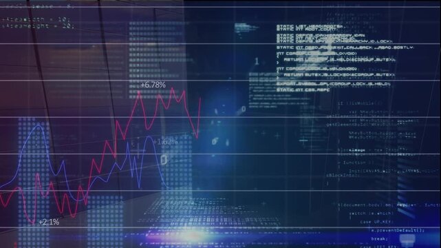 Animation of data processing over window