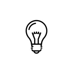 Creative Light Bulb Icon Design for Innovation and Ideas