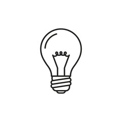Creative Light Bulb Illustration for Innovation and Ideas Concept