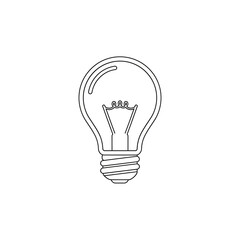 Creative Light Bulb Illustration for Innovation and Ideas Concept