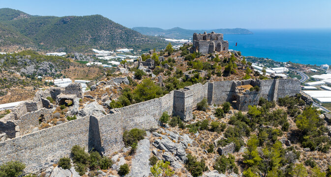 Softa Castle view in Bozyazi Town - Turkey