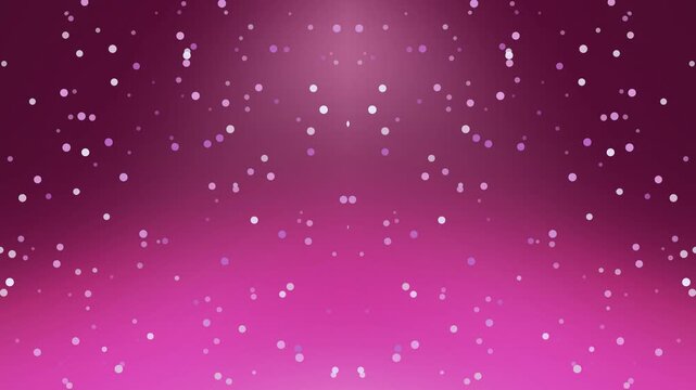 A pink background with glowing stars and sparkling particles creates a festive holiday vector pattern featuring soft bokeh lights and winter snowflake textures for a magical xmas wallpaper design