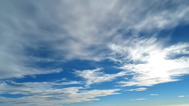 Blue sky with white clouds