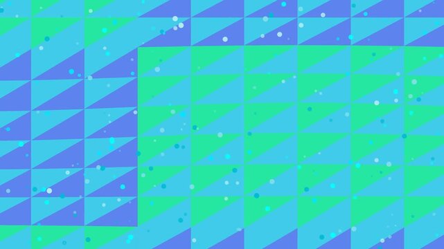 Seamless geometric vector design featuring an abstract blue background with stars and a 3d triangle pattern mosaic for a colorful wallpaper backdrop
