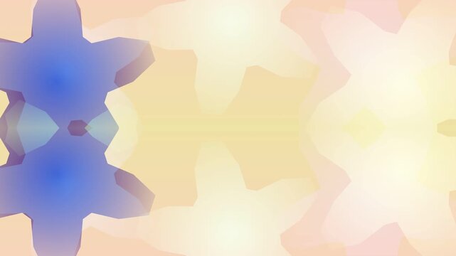 An abstract colorful background with rays features a vector world map illustration shaped like a puzzle pattern across a blue sky with green continents and artistic globe symbols