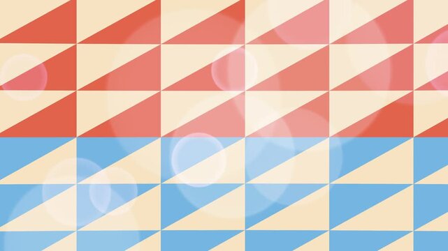 Abstract seamless geometric pattern featuring a vintage blue checkered triangle design on a vector illustration backdrop for fabric textile wallpaper and retro art decoration