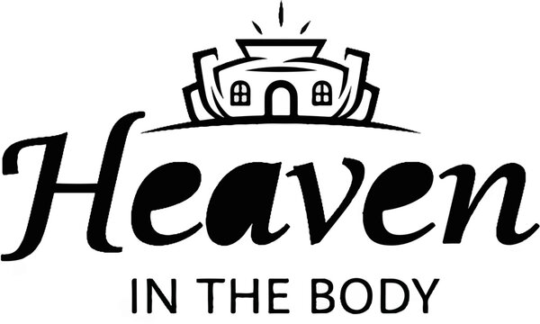 Stylized text and architectural emblem with radiating lines from the top