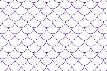 Mermaid scales pattern on white background . Fish scale pattern . Vector illustration © cool vp