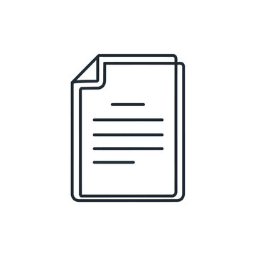 Professional Document Icon Representing Report or File for Business Use