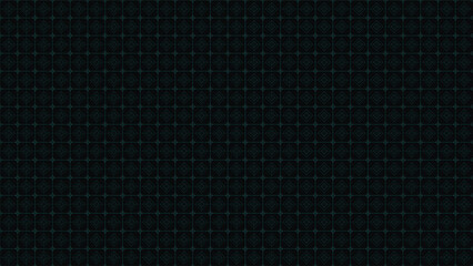 Seamless dark futuristic geometric background featuring a thin neon teal grid pattern with intersecting lines and diamonds perfect for cyberpunk tech interfaces, blueprint designs, and digital wallpap