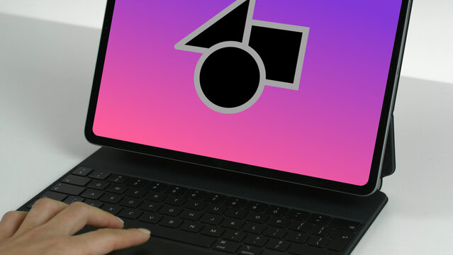 Tablet 21 Trackpad &ndash; Modern Touchscreen Screen Presentation, Animated Device Showcase, Website and App UI UX Interface Display, Professional Digital Template