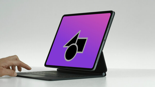 Tablet 30 Scroll Up Single &ndash; Modern Touchscreen Screen Presentation, Animated Device Showcase, Website and App UI UX Interface Display, Professional Digital Template