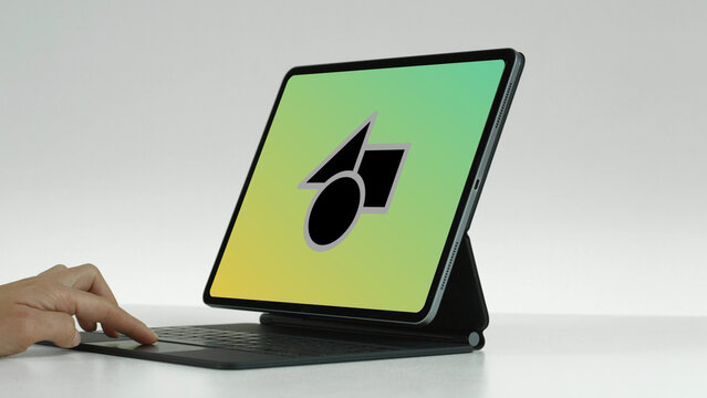 Tablet 31 Scroll Down Double &ndash; Modern Touchscreen Screen Presentation, Animated Device Showcase, Website and App UI UX Interface Display, Professional Digital Template