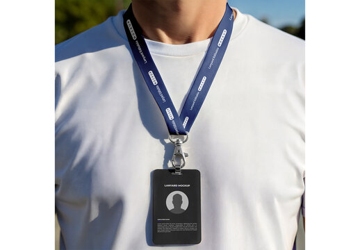 Lanyard ID Card Mockup