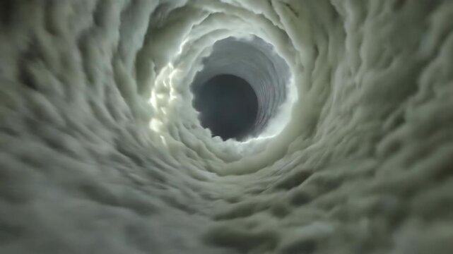 Dangerous fpv drone flight flying directly into massive supercell tornado storm showing swirling dark cloud lightning strike extreme weather danger and epic atmospheric phenomenon