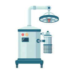 Surgical Smoke Evacuation System Vector Illustration