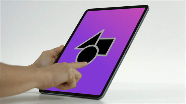 Tablet 50 Scroll Down Single &ndash; Modern Touchscreen Screen Presentation, Animated Device Showcase, Website and App UI UX Interface Display, Professional Digital Template
